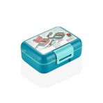 Vagonlife Bento 1600ml Lunchbox Tek Katlı 2 Bölmeli PP Plastik Sefer Tası Yemek Kutusu Turkuaz