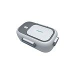 Vagonlife Bento 550ml Lunchbox Tek Katlı Çelik Sefer Tası Yemek Kutusu (Beyaz-Gri)