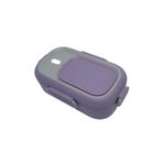 Vagonlife Bento 550ml Lunchbox Tek Katlı Çelik Sefer Tası Yemek Kutusu (Mor-Gri)
