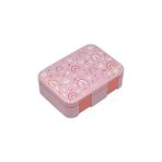 Vagonlife Bento 700ml Lunchbox Tek Katlı 3 Bölmeli ABS Plastik Çocuk Sefer Tası Yemek Kutusu (Pembe)