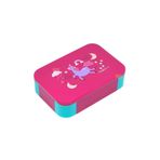 Vagonlife Bento 900ml Lunchbox Tek Katlı 2 Bölmeli PP Plastik Çocuk Sefer Tası Yemek Kutusu (Pembe)