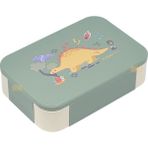 Vagonlife Bento 900ML Lunchbox Yeni Koleksiyon Tek Katlı 2 Bölmeli Pp Plastik Çocuk Sefer Tası Yemek Kutusu - Yeşil