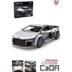 Vagonlife Cada Uzaktan Kumandalı 1: 14 Audi R8 Coupe (536 Parça) Oyuncak Yapım Seti Blok Araba -FFCADA-C57012W