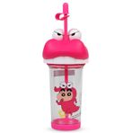 Vagonlife Crayon Shinchan Pipetli Matara 500 ml - Pembe