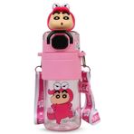 Vagonlife Crayon Shinchan Pipetli Matara 650 ml - Pembe