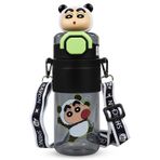 Vagonlife Crayon Shinchan Pipetli Matara 650 ml - Siyah