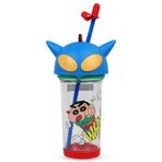 Vagonlife Crayon Shinchan Pipetli Uni Çocuk Matara 500 ml Mavi