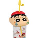 Vagonlife Crayon Shinchan Tritan Pipetli Matara 500 ml - Sarı Standart - Sarı - Sarı