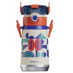 Vagonlife CS 0001 500 ml Beyaz Pipetli Boyun Askılı Çelik Termos