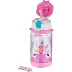 Vagonlife Diller 520 ml Kalın Pipetli Tritan Su Matarası - Pembe
