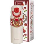 Vagonlife Dıller Çelik Pipetli / Pipetsiz Kullanım Silikon Tutmaçlı El Askılı Matara/termos D9238 600ML - Karışık - 1 Adet