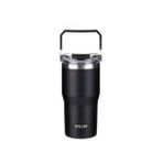 Vagonlife Dıller Çelik Pipetli / Pipetsiz Kullanım Tutma Saplı Matara/termos D9168 620ML Black - Siyah - 1 Adet