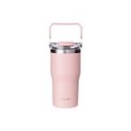 Vagonlife Dıller Çelik Pipetli / Pipetsiz Kullanım Tutma Saplı Matara/termos D9168 620ML Pınk - Pembe - 1 Adet