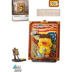 Vagonlife FFLZ-1288 LOZ Creative Serisi Şövale Figürlü Ve Tablo 893 Parça Oyuncak Yapım Seti