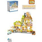 Vagonlife FFLZ-1382 Loz Street Mini Serisi Cafe 1077 Parça Oyuncak Yapım Seti