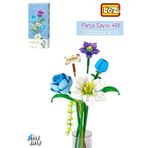 Vagonlife FFLZ-4602 Dekoratif ve Koleksiyonluk Çiçek Buketi 488 Parça Yapım Seti