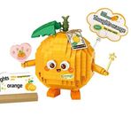 Vagonlife FFLZ-8819 LOZ Micro Block Serisi Sevimli Portakal 330 Parça Oyuncak Yapım Seti