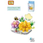 Vagonlife FFLZ-8832 LOZ Micro Block Serisi Sevimli Çiçek 390 Parça Oyuncak Yapım Seti