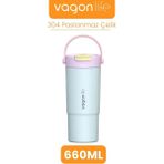 Vagonlife Isı Yalıtımlı Turkuaz Termos 660 ML