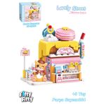 Vagonlife KEEPPLEY Lovely Street/Sevimli Sokak Serisi Pasta Dükkanı 364 Parça Oyuncak Yapım Seti