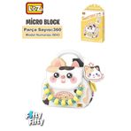 Vagonlife Loz Micro Block Sweet Bag Serisi Kedi Figürlü Çanta 360 Parça Oyuncak Yapım Seti