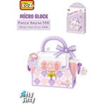 Vagonlife Loz Micro Block Sweet Bag Serisi Mor Çanta 350 Parça Oyuncak Yapım Seti