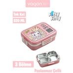 Vagonlife Lunch Box 820 ML Tek Kat Üç Bölmeli Sos Kaseli Yeni Nesil Sefer Tası-FFLBOX10283