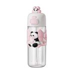 Vagonlife Panda Figürlü Pipetli Suluk 600ml
