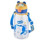 Vagonlife Pipetli 760 ML Boyun Askılı Çocuk Su Matarası 3D Hayvan Figürlü-FFVGN2021-760ML Mavi