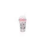 Vagonlife Pipetli Su Matarası 450ml BPA Free Kırmızı Spor Şişesi