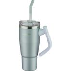 Vagonlife Rotate Handle Tumbler Cup 0.94ML/34OZ Pipetli/rahat Içim Vakumlu Paslanmaz Çelik TERMOS-FFVGN1007-950ML - Mavi