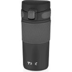 VAGONLİFE T2001 TKK ÇELİK TERMOS SÜZGEÇLİ MUG 450 ML SİYAH