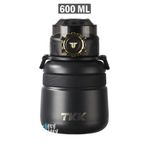 Vagonlife TKK 600 ML Çelik Su Matarası Çift Kullanım Pipetli/Rahat İçim 12 Saat Sıcak/24 Saat Soğuk Termos -20