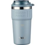 Vagonlife Tkk Yeni Koleksiyon 630ML Pipetli / Pipetsiz Kullanım Askılı Paslanmaz Çelik Termos Kahve Mug Matara - Mavi