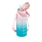 Vagonlife Tritan Su Matarası Pembe-Turkuaz 1500 ml