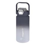Vagonlife VGN2213 T Siyah Beyaz 1500 ml Pipetli pipetsiz Kullanım Çift Renk Softtouch Motivasyon Matarası