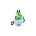 Vagonlife Water Happily Plastic Bottle - Pipetli Çocuk Suluk/Matara - 650 Ml (Yeşil)