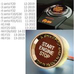 Vagparts Bmw F10 Start Stop Buton Kapağı - Bmw F10 Kristal Start Stop Buton Gri - GTR