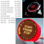 Vagparts Bmw F33 Kristal Start Stop Buton - Bmw F33 Aksesuar Kırmızı - 1 - GTR