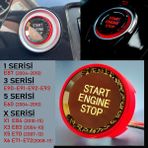 Vagparts Bmw X5 E70 Start Stop Tuş Buton Kapak - Kırmızı - 2