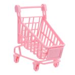 Vaguelly 1 Bilgisayar Tekerlekli Mini Araba Küçük Market Arabası Pembe Araba Çocuklar Mini Oyuncaklar Mini Ev Alışveriş Arabası Bebekler Için Oyuncaklar Anne Minyatür Numara Yapmak