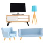 Vaguelly 1 Takım mini mobilya seti dollhouse ev dekorasyon televizyon dolabı oyuncak dolabı mini televizyon küçük televizyon küçük ev mobilyaları mini mobilya heykelcik minyatür süs plastik