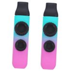 Vaguelly 2 Takım Çift Delik Kazoo Kızlar Için Çocuk Gitarı Kazoo Aletleri Başlangıç ​​için Kazoos Çocuklar Için Gitar Renkli Kazoo Yüksek Teknoloji Ürünü Plastik Malzeme Basit Küçük Kart
