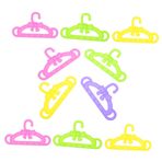Vaguelly Mini Ev Aksesuarları 20 Adet Plastik Bebek Askıları Bebek Giysileri Için Askılık Bebek Dikiş Oyuncakları Için Elbise Askısı