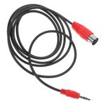 Vaguelly ses adaptör kablosu ses kablosu audio cable ses arabirimi kablosu Ses sistemleri kablosu Ses adaptörü aksesuarı Stereo fiş 3,5 ses jakı adaptörü 3,5 mm stereo kablo kauçuk kırmızı