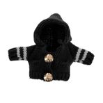 Vaguelly Sevimli Peluş Oyuncak Değiştirilebilir Örme Örtü Hoodie Peluş Ayı Hoodies Bebekler İçin Sevimli Ve Rahat Bebekler Kıyafet Kıyafet