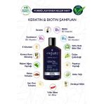Vagues Keratin Biotin Saç Dökülmesine Karşı, Hızlı Uzama Etkili Bitkisel Şampuan 10 Bitki Özü 4 Vitamin