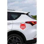 Vahşi Kurt Oto Sticker - Alfa Kurt Araba Motor Sticker - Laptop Araba Oto Motor Çıkartma 14x15cm