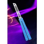 Vaiflagy Store Kelebek Antrenman Alıştırma Bıçağı – Plastik Butterfly Knife (Mavi ve Beyaz)