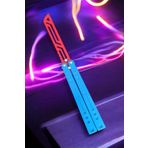 Vaiflagy Store Kelebek Antrenman Alıştırma Bıçağı – Plastik Butterfly Knife (Mavi ve Kırmızı)